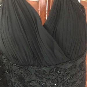 long black beaded dress. Size 10. Used only 1x